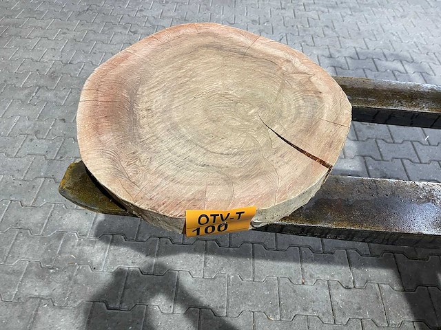 Rosewood schijf, dikte 80mm, ø 550mm - afbeelding 1 van  3