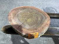 Rosewood schijf, dikte 80mm, ø 550mm - afbeelding 1 van  3