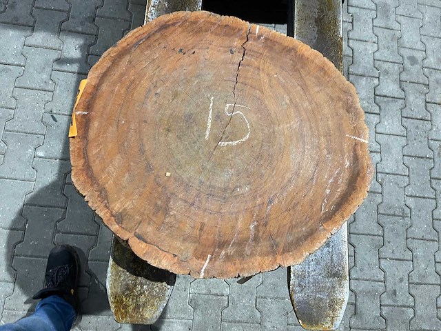 Rosewood schijf, dikte 80mm, ø 550mm - afbeelding 3 van  3