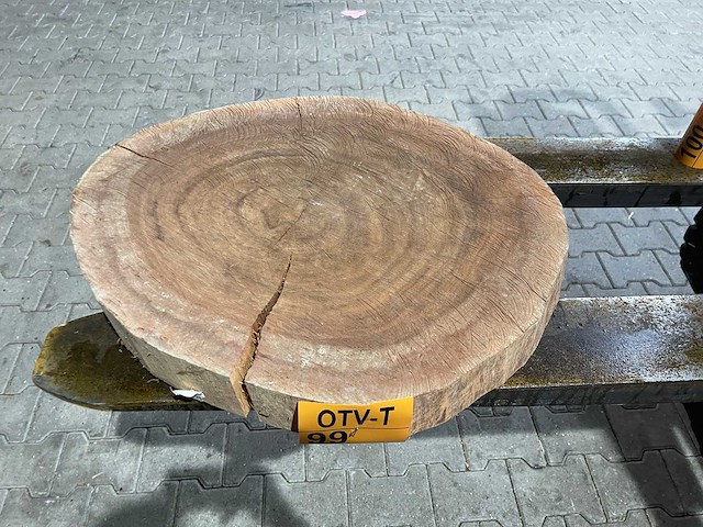 Rosewood schijf, dikte 80mm, ø 550mm - afbeelding 1 van  3