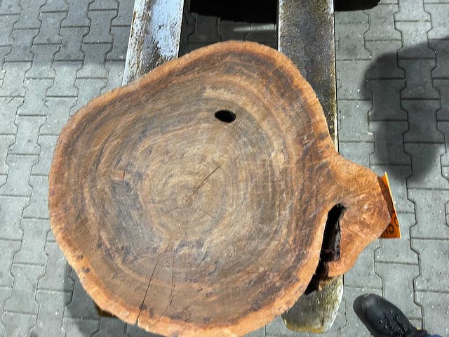 Rosewood schijf, dikte 80mm, ø 600mm - afbeelding 3 van  3