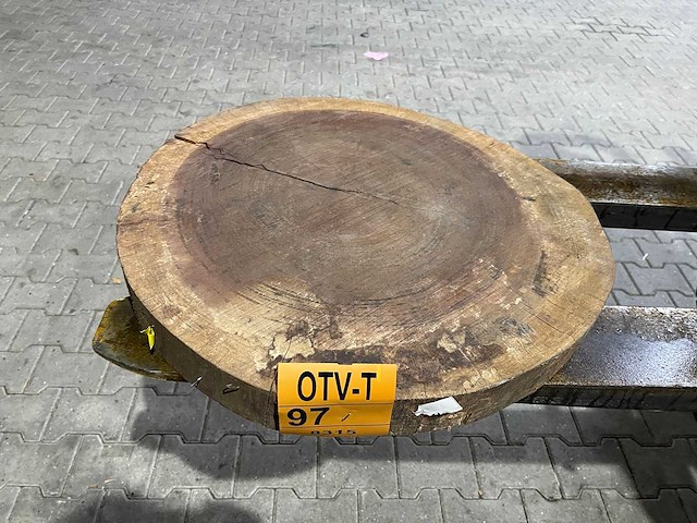 Rosewood schijf, dikte 80mm, ø 600mm - afbeelding 1 van  3