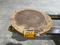 Rosewood schijf, dikte 80mm, ø 600mm - afbeelding 1 van  3
