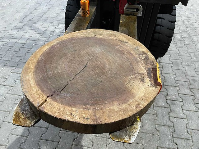 Rosewood schijf, dikte 80mm, ø 600mm - afbeelding 2 van  3