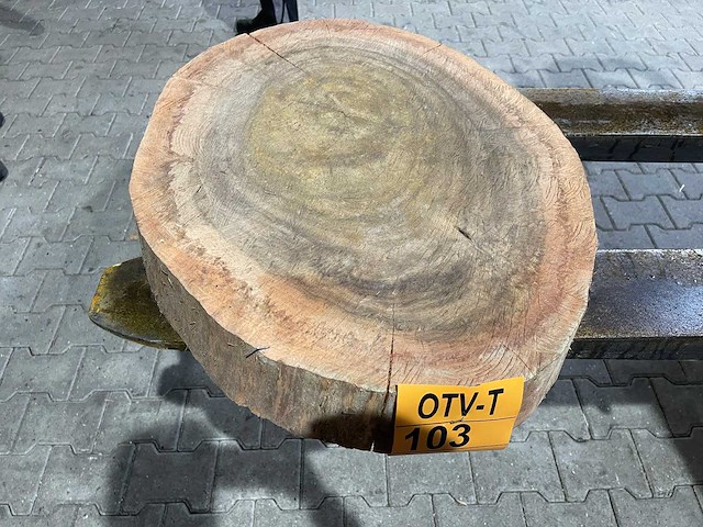 Rosewood schijf, dikte 85mm, ø 550mm - afbeelding 1 van  3