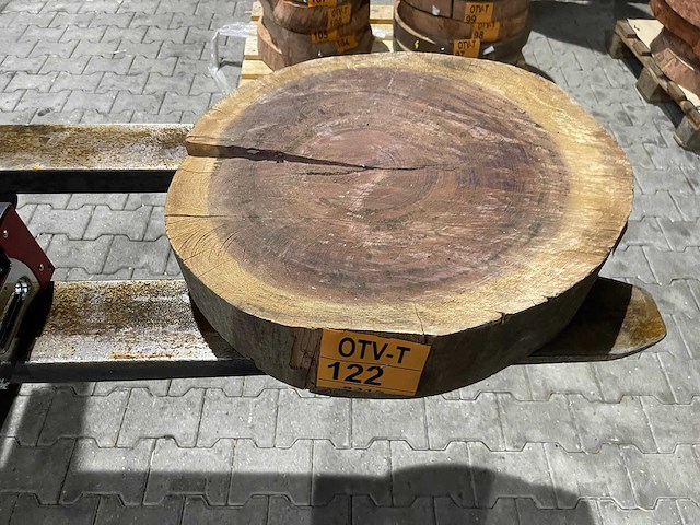 Rosewood schijf, dikte 95mm, ø 550mm - afbeelding 1 van  3