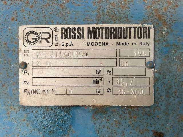 Rossi motoriduttori tandwielkast (3x) - afbeelding 10 van  10
