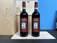 Rosso di montalcino toscane sangiovese rode wijn 2022 (4x) - afbeelding 1 van  3