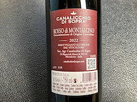 Rosso di montalcino toscane sangiovese rode wijn 2022 (4x) - afbeelding 3 van  3