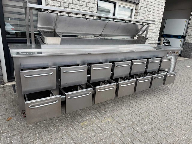 Rosval - 14 lades - koelwerkbank - afbeelding 3 van  9