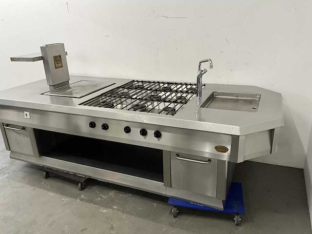 Rosval - rvs kookeiland - afbeelding 5 van  26