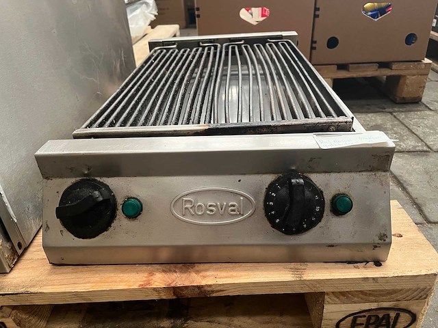 Rosval - rvs waterbadgrill - afbeelding 2 van  3