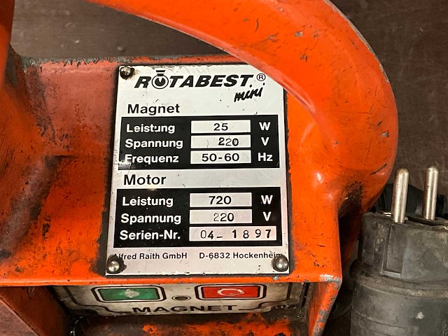 Rotabest magneetboormachine - afbeelding 8 van  11