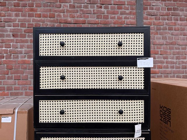 Rotan kast 3 lades (3x) - afbeelding 1 van  4