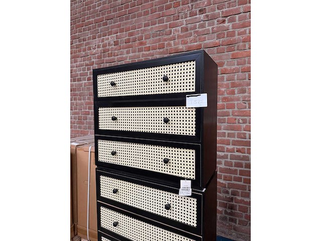 Rotan kast 3 lades (3x) - afbeelding 3 van  4