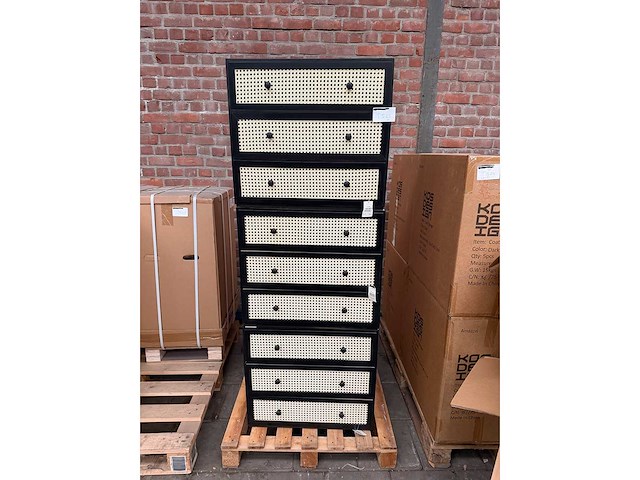 Rotan kast 3 lades (3x) - afbeelding 4 van  4