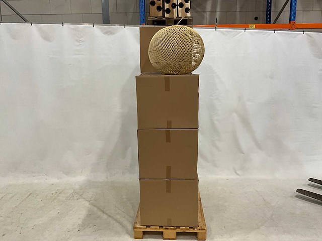 Rotan lampenkappen (8x) - afbeelding 1 van  2