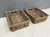 Rotan mand (2x) - afbeelding 1 van  5