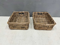 Rotan mand (2x) - afbeelding 2 van  5