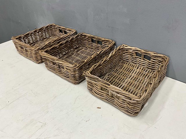 Rotan mand (3x) - afbeelding 3 van  5