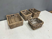 Rotan manden (4x) - afbeelding 1 van  5