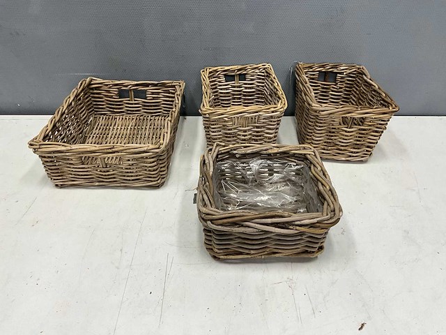 Rotan manden (4x) - afbeelding 2 van  5