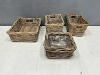 Rotan manden (4x) - afbeelding 2 van  5