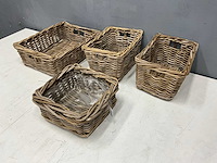 Rotan manden (4x) - afbeelding 3 van  5