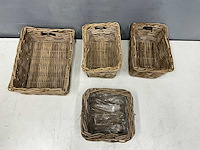 Rotan manden (4x) - afbeelding 4 van  5