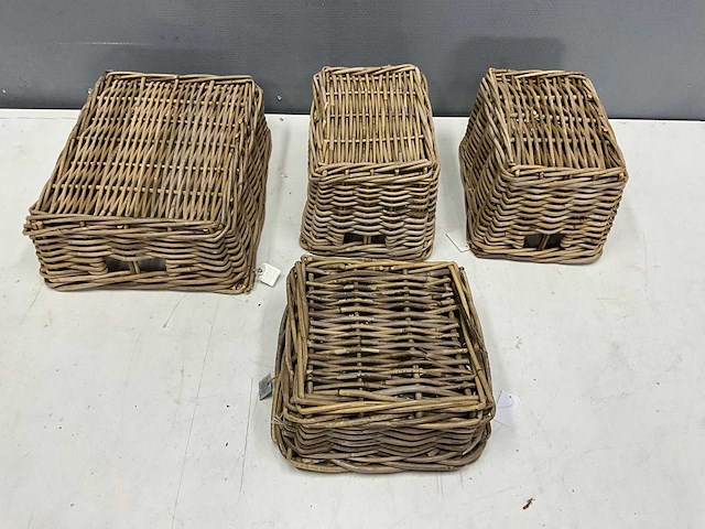 Rotan manden (4x) - afbeelding 5 van  5