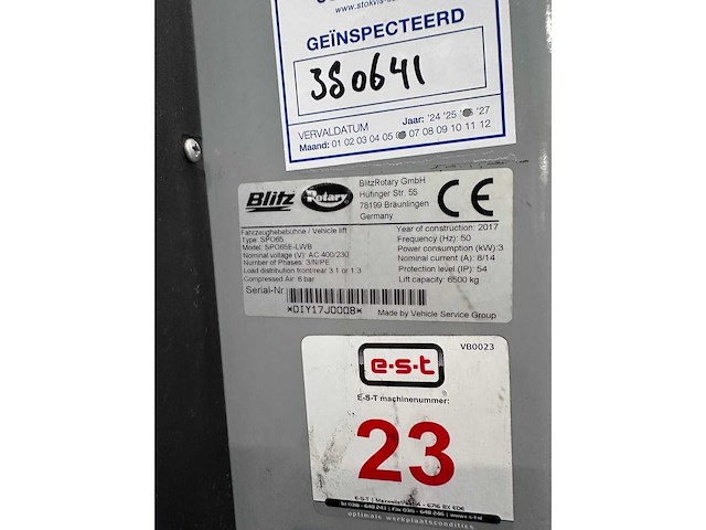 Rotary - spo65 - 6500kg - 2 koloms hefbrug / 2 kolommer bedrijfswagens - afbeelding 8 van  8