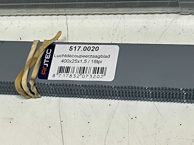 Rotec luchtdecoupeerzaagblad 400x25x1.5mm 18tpi (15x) - afbeelding 3 van  4