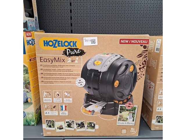 Roterende compostbak hozelock, easymix 2in1 - afbeelding 1 van  4