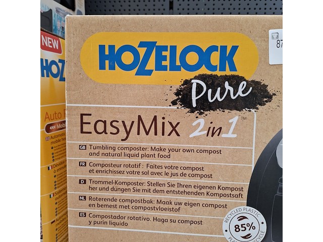 Roterende compostbak hozelock, easymix 2in1 - afbeelding 3 van  4