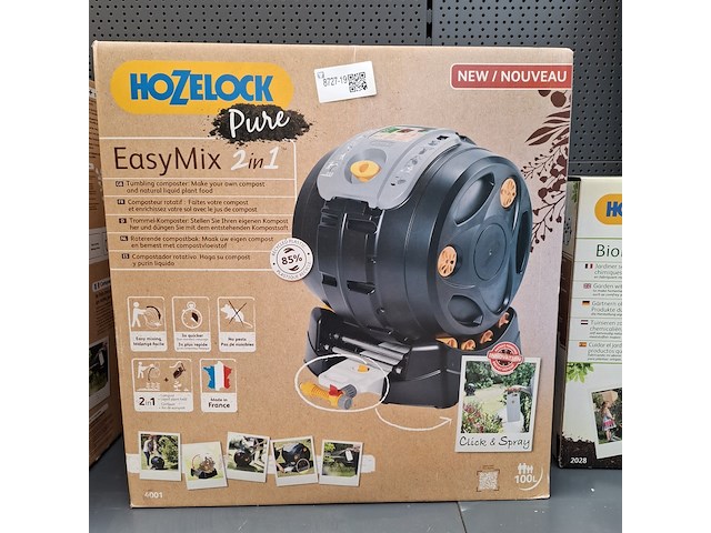Roterende compostbak hozelock, easymix 2in1 - afbeelding 1 van  4