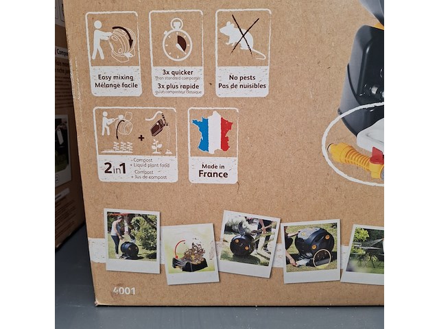 Roterende compostbak hozelock, easymix 2in1 - afbeelding 3 van  4