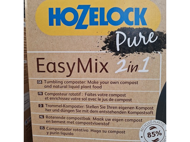 Roterende compostbak hozelock, easymix 2in1 - afbeelding 4 van  4