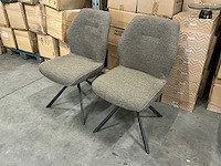 Roterende eetkamerstoelen zithoogte 47cm (2x) - afbeelding 1 van  2