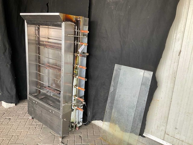 Roterende kippengrill gas - afbeelding 2 van  2