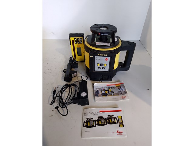 Roterende laser leica, rugby 840, bouwjaar 2016, zelfstellend horizontaal/verticaal - afbeelding 6 van  13