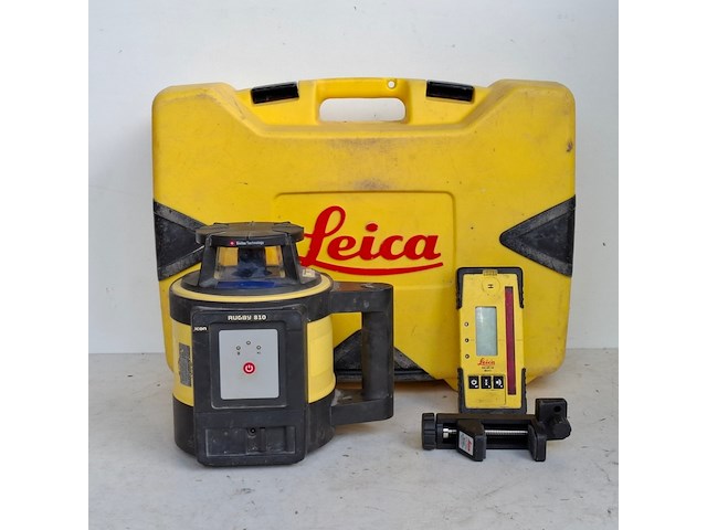 Roterende laser zelfstellend horizontaal leica, rugby 810, bouwjaar 2014 - afbeelding 1 van  12