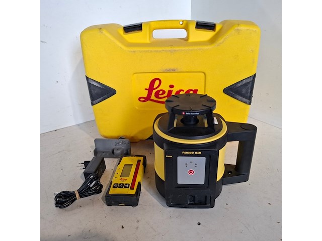 Roterende laser zelfstellend horizontaal leica, rugby 810, bouwjaar 2016 - afbeelding 1 van  4