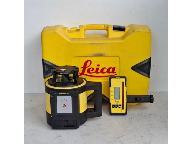 Roterende laser zelfstellend horizontaal leica, rugby 810, bouwjaar 2017 - afbeelding 1 van  13