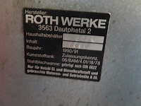 Roth werke - 1990 - dieseltank 1000l - afbeelding 5 van  6