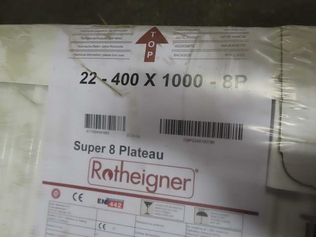 Rotheigner - s8 type 22 - vlakke paneelradiator 40x100cm - afbeelding 3 van  3