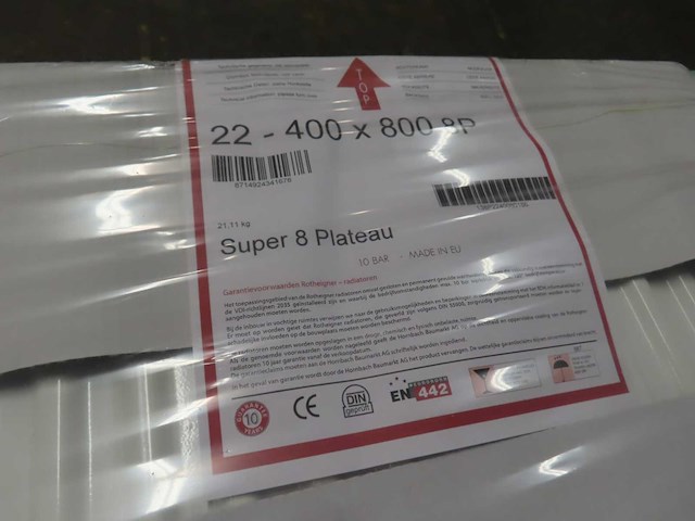 Rotheigner - s8 type 22 - vlakke paneelradiator 40x80cm - afbeelding 3 van  3