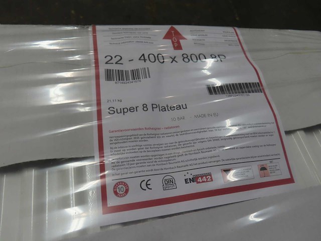 Rotheigner - s8 type 22 - vlakke paneelradiator 40x80cm - afbeelding 3 van  3