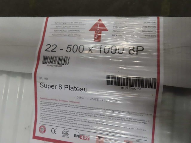 Rotheigner - s8 type 22 - vlakke paneelradiator 50x100cm - afbeelding 3 van  3