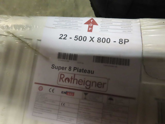 Rotheigner - s8 type 22 - vlakke paneelradiator 50x80cm (2x) - afbeelding 3 van  3