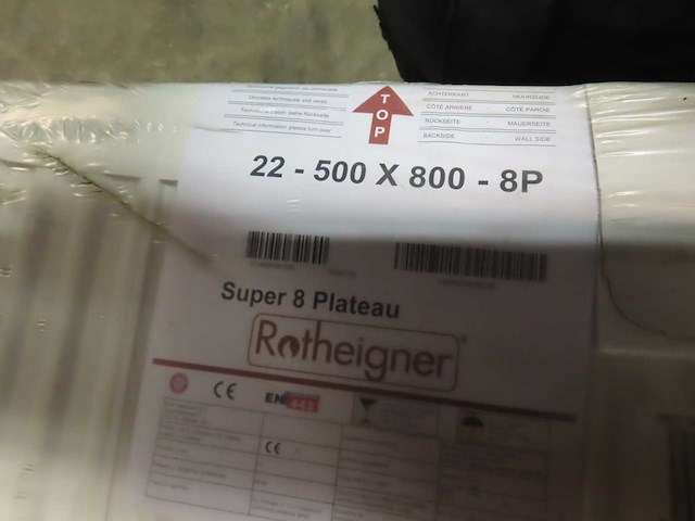 Rotheigner - s8 type 22 - vlakke paneelradiator 50x80cm (8x) - afbeelding 3 van  3